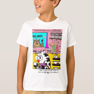 Vaca Na Loja De Porcelana Canecas Camisetas Cartõe