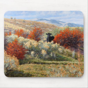 Vaca na queda que ajusta Mousepad