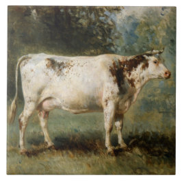 Vaca numa paisagem rural (animal Fazenda)