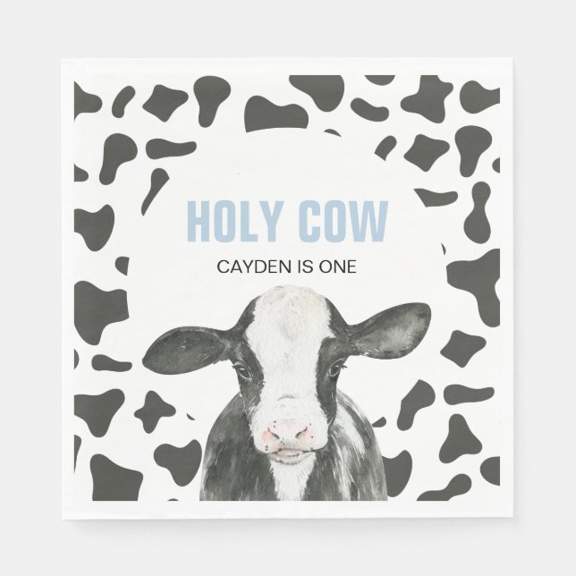 Vaca sagrada, eu sou guardanapos de aniversário de (Frente)