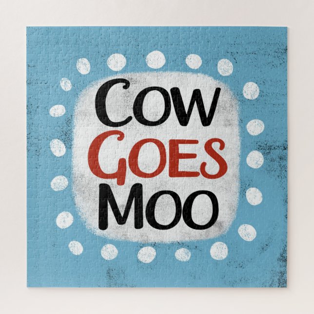 Vaca vira Quebra-cabeça Moo Jigsera (Vertical)