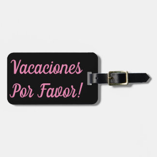Vacaciones Por Favor Etiqueta De Bagagem