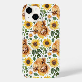 Vacas Altas E Flores Amarelas De Girassol