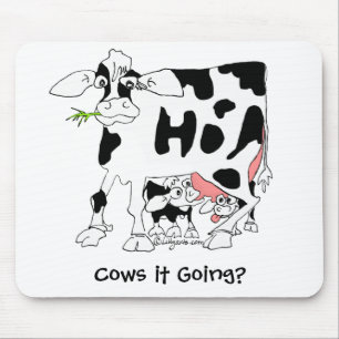 Vacas ele que vai? Mousepad