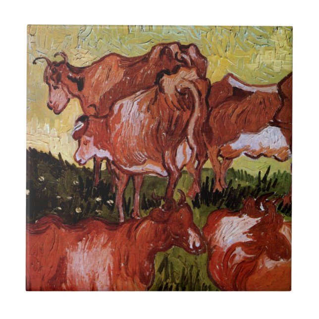 Vacas (segundo Jordaens) por Vincent van Gogh (Frente)