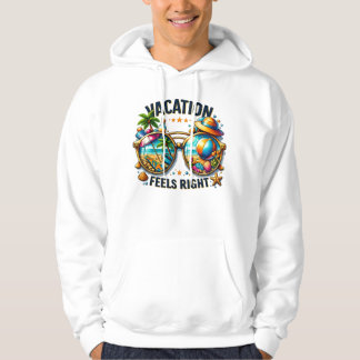 Vacation Feels Right Pullover Hoodie USA