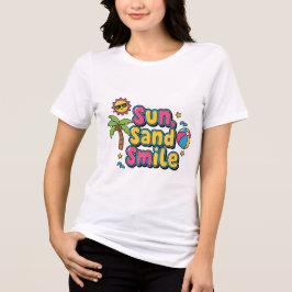 Vacation Mood – Sun, Sand, Smile Cartoon Women’s