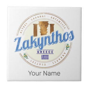 Vacinação por Grécia na Ilha Zakynthos Vintage Sou