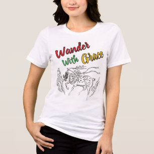 Vague com Graça – Camiseta Feminina de Design de C