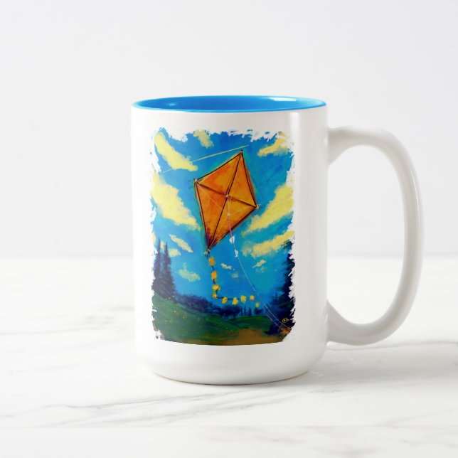 Vai a mosca um papagaio - caneca (Direita)