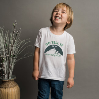 Vai Contar Na Camisa Da Criança Cristã Montanha