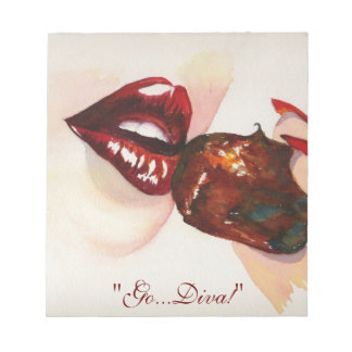 "Vai... Diva!" bloco de notas