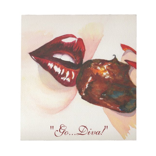 "Vai... Diva!" bloco de notas (Frente)