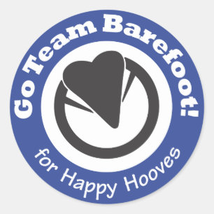 Vai Equipe Descalço! Adesivo