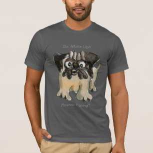 Vai ferir? Camisa de desenho animado Cachorro Escu