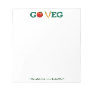 Vai o bloco de notas de Veg