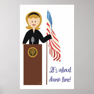 Vai o poster de Hillary