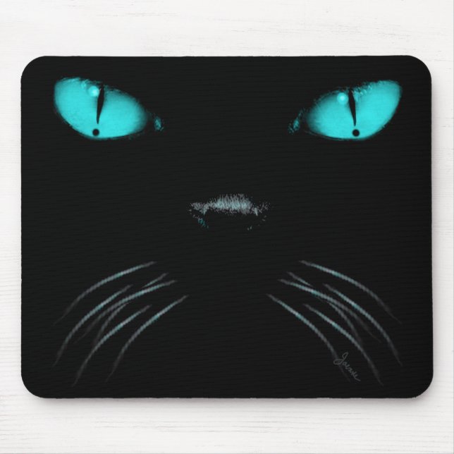 Vaia - água-marinha Mousepad (Frente)