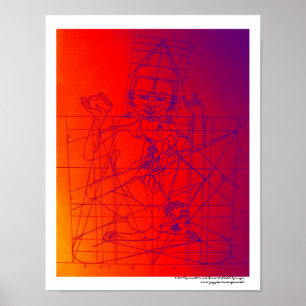 Vajrasattva e Consort Sketch Poster