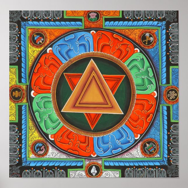 Vajrayogini Mandala Poster (Frente)