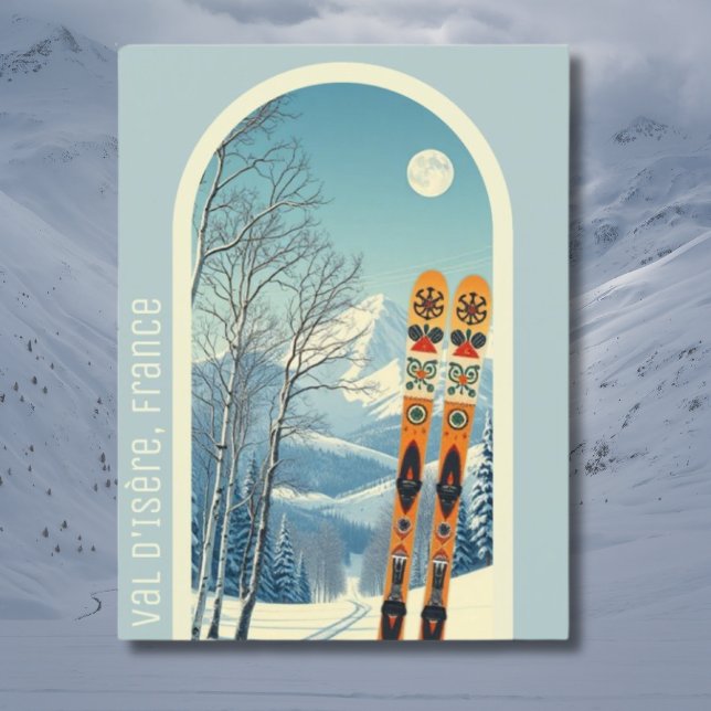 Val d'Isère France — Cartão postal de esqui (Criador carregado)