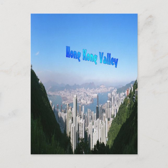 Vale de Hong Kong, cartão postal (Frente)