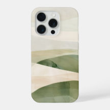 Vale de Sage Paisagem Abstrata – Verde Boho Suave