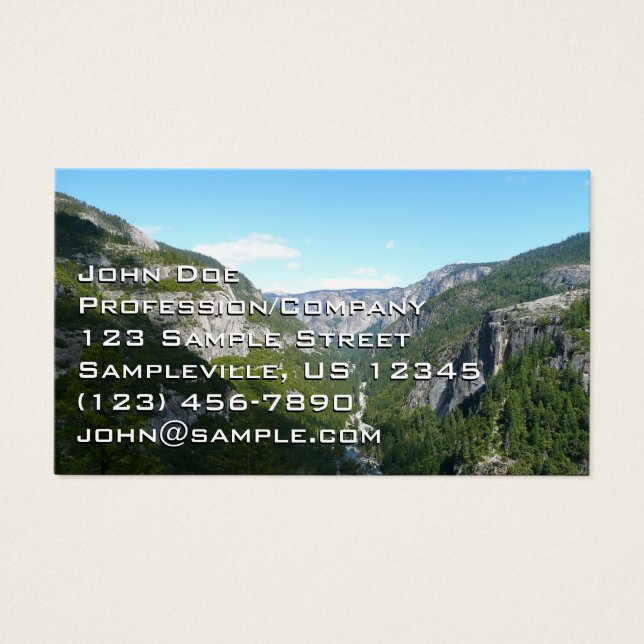 Vale de Yosemite no Parque Nacional de Yosemite (Frente)