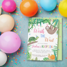 Vale o Convite de festas de Adoção de Espera