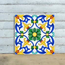 Valencia Garden Spanish Blue Green Mediterranean