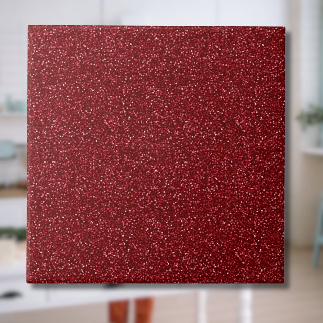 Valentine Clássico Vermelho Glitter Tendência (Criador carregado)