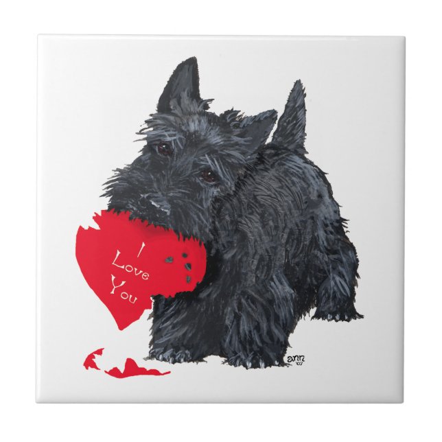 Valentine de Terrier Escocês (Frente)