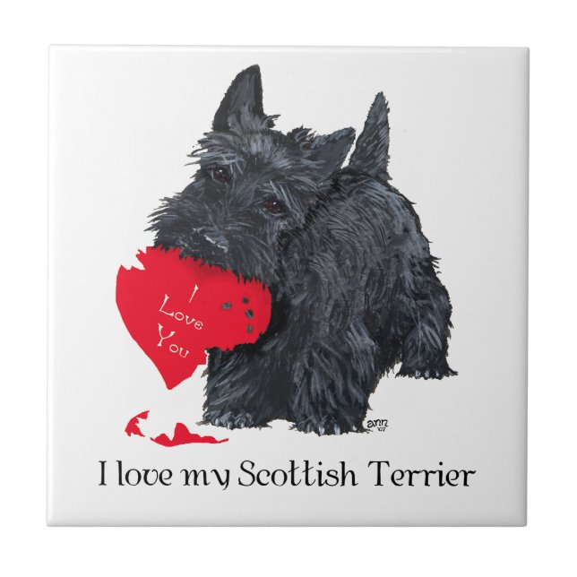 Valentine de Terrier Escocês (Frente)