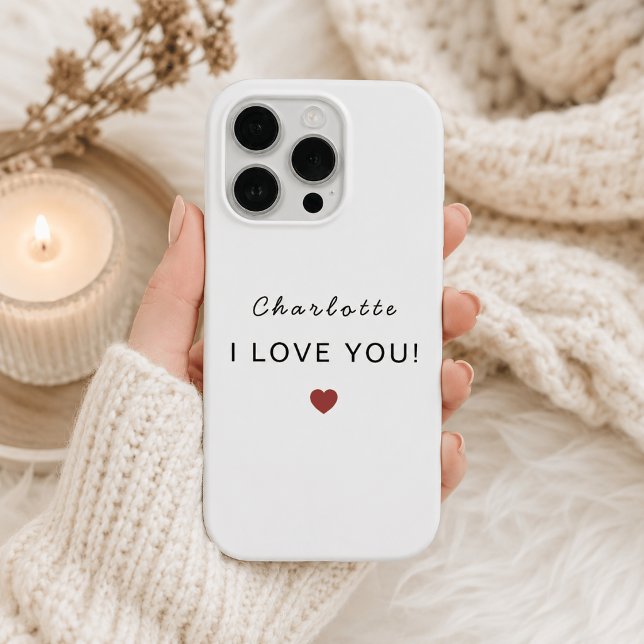 Valentine Personalizado Moderno – Eu Te Amo (Criador carregado)