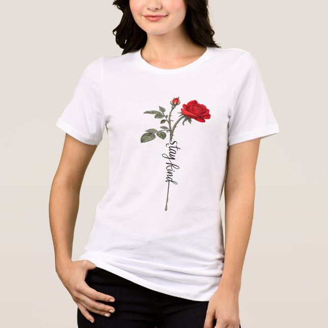 Valentine Rose Graphic Women’s T-Shirt  (Frente)
