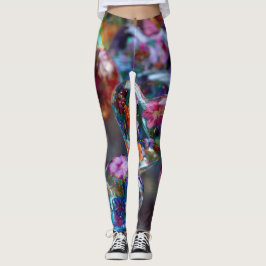 Valentine’s Day Leggings – Romantic Heart Pattern 
