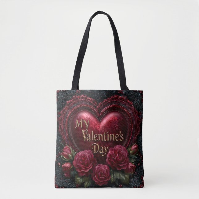 Valentine’s Day Tote Bag | Romantic, Cute (Frente)
