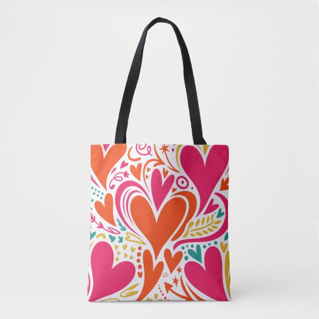 Valentine’s Day Tote Bag | Romantic, Cute (Frente)