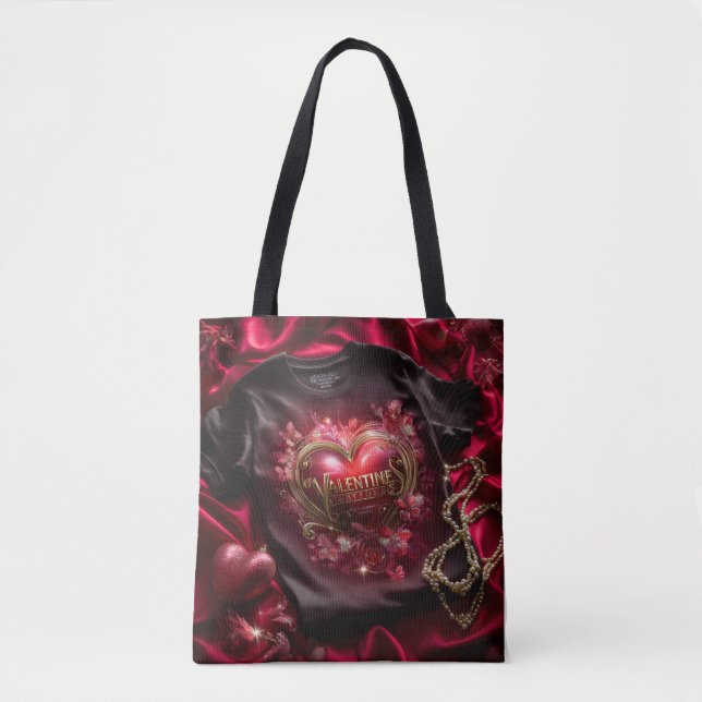 Valentine’s Day Tote Bag | Romantic, Cute (Frente)