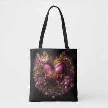 Valentine’s Day Tote Bag | Romantic, Cute