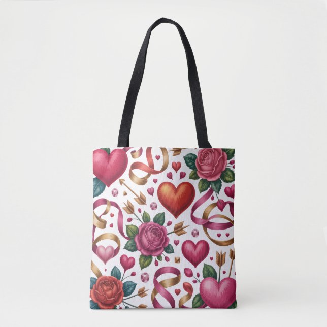 Valentine’s Day Tote Bag | Romantic, Cute (Frente)