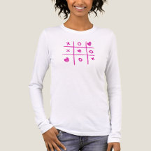Valentine Tic Tac Toe Hearts Womens