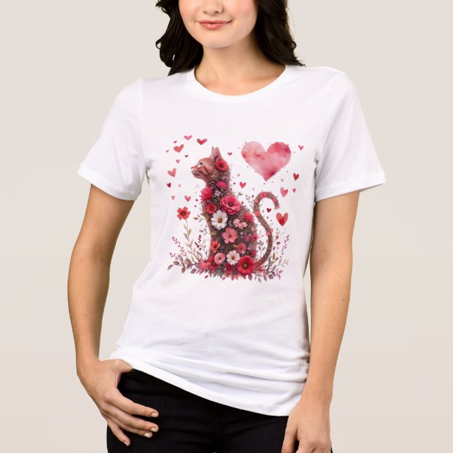 Valentine's Day Love Heart Cat Lover (Frente)