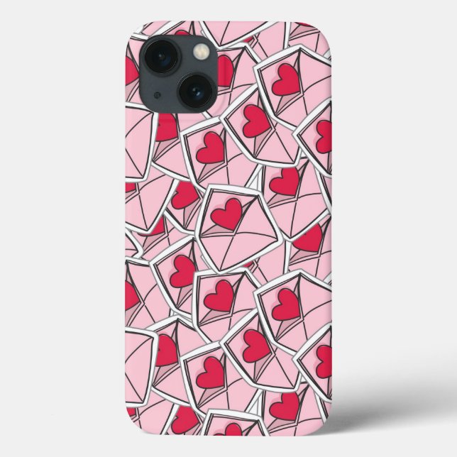 Valentine's Hearts on Envelopes (Verso)