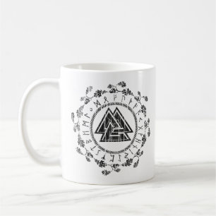 Valknut - Runes - caneca nobre de 9 virtudes