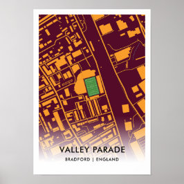 Valley Parade Poster - Home of Bradford City AFC