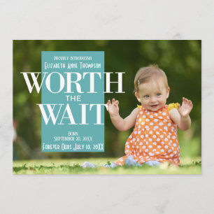 Valor moderno a espera - anúncio da adopção