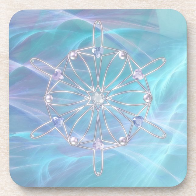Valsa da Porta copos de Cork Snowflakes (Frente)