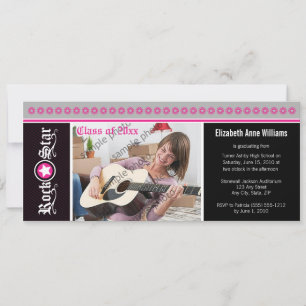 Vamos! Anúncio de graduação personalizada (rosa
