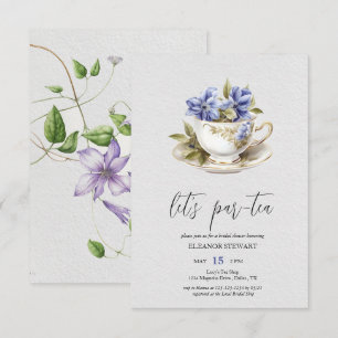 Vamos ao Convite de festas de chá